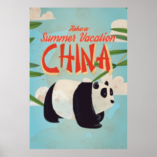 Het vintage Poster van de Vakantie van China