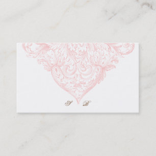 Het vintage Roze van de Lente van de Ontwerper van Visitekaartje