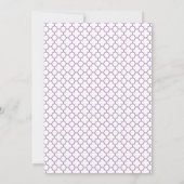 Het vintage Violette Marokkaanse Huwelijk van de Kaart (Achterkant)