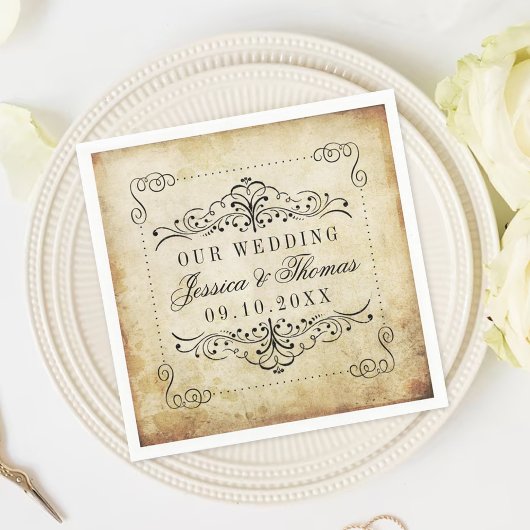 Het Vintage Wedding Collectie Servet
