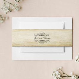 Het  Vintage Wedding Collectie Uitnodigingen Wikkel