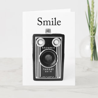 Het vintage Wenskaart van de Camera Kaart