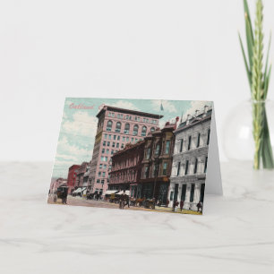 Het Vintage Wenskaart van de Straat van Broadway Kaart