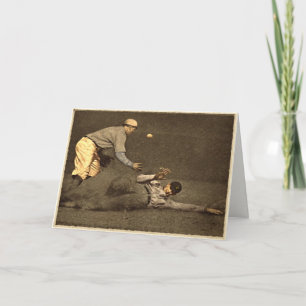 Het vintage Wenskaart van het Honkbal Kaart