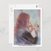 het viool spelen... briefkaart (Voorkant / Achterkant)