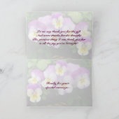 Het viooltje ~ dankt u Kaart ~ (Binnen)