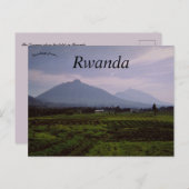 Het Virunga-gebergte in Rwanda Briefkaart (Voorkant / Achterkant)