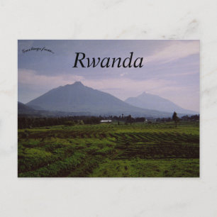 Het Virunga-gebergte in Rwanda Briefkaart