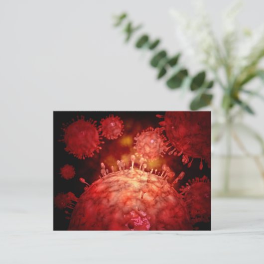 Het Virus van Influnza van varkens Briefkaart (Staand voorkant)