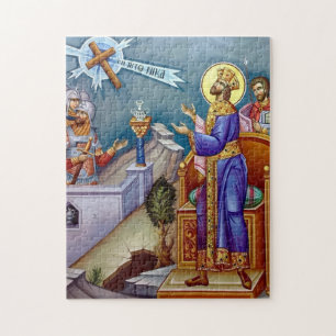 Het visioen van St. Constantijn Orthodoxe Icoon Legpuzzel