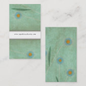 Het Visitekaartje Blauwe Poppy (Voorkant / Achterkant)