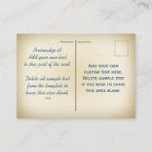 Het Visitekaartje "Traveler Mini Briefkaart" (Achterkant)