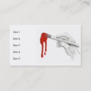 HET VISITEKAARTJE VAN DE ARTIST