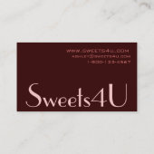 Het Visitekaartje van de Bakkerij van het Logo van (Achterkant)