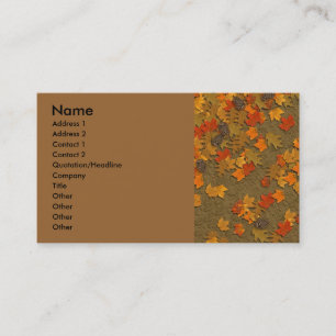 Het Visitekaartje van de Bladeren van de herfst