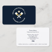 Het Visitekaartje van de Borstel van de Verf van h (Voorkant / Achterkant)