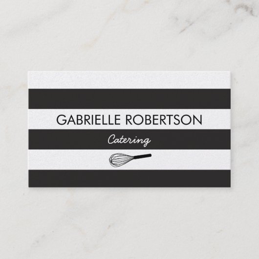 Het visitekaartje van de catering (Voorkant)