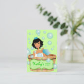 Het Visitekaartje van de Emmer Bubbles Green (Staand voorkant)