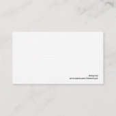 Het visitekaartje van de glimlachende wasbeer (Achterkant)