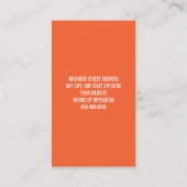 Het Visitekaartje van de herenkapper (Achterkant)