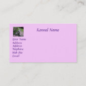 Het Visitekaartje van de Kweker van de poedel (Achterkant)