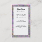 Het Visitekaartje van de Stilist van de mode AA4 (Achterkant)