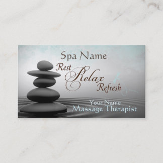 Het Visitekaartje van de Therapeut van de Massage