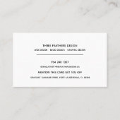 Het Visitekaartje van drie Waterverf Veer (Achterkant)