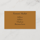 Het visitekaartje van het oude Boerderij (Achterkant)