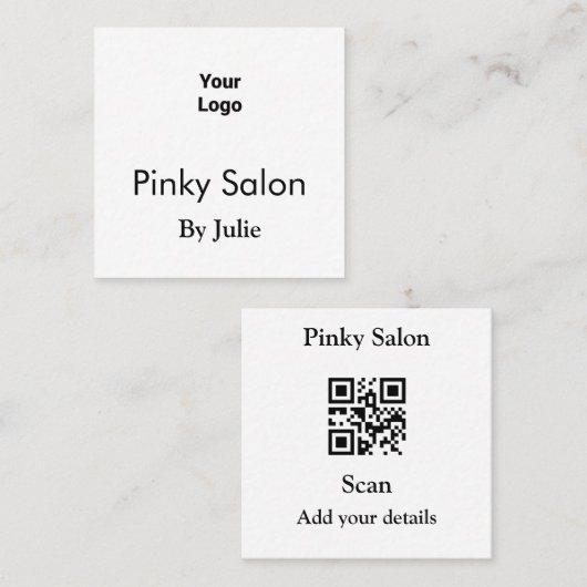 Het visitekaartje van het Salon voegt uw de codena (Voorkant / Achterkant)