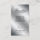 Het Visitekaartje van juwelen schittert Gestreept (Achterkant)