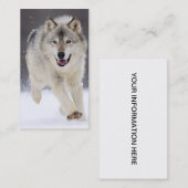 HET VISITEKAARTJE "WOLF ENTHUSIAST" (Voorkant / Achterkant)