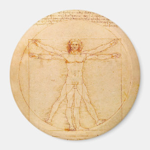Het Vitruviaanse Man - Leonardo da Vinci Magneet