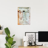 HET VITRUVIAANSE MAN POSTER (Thuiskantoor)