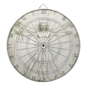 Het Vitruviaanse Man van Leonardo da Vinci Dartbord