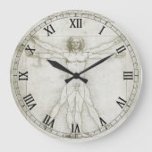 Het Vitruviaanse Man van Leonardo da Vinci Grote Klok (Voorkant)