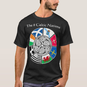 Het vlaggenontwerp van de 8 oude Keltische Naties T-shirt