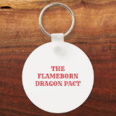 Het Vlamgeboren Dargon Pact Sleutelhanger (Achterkant)