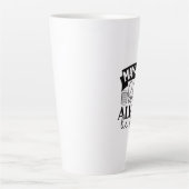 Het vlees is altijd gevuld latte mok (Voorkant)