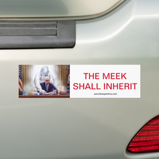 Het vlees wordt bumpersticker (Op auto)