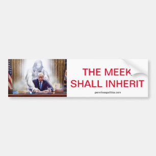 Het vlees wordt bumpersticker