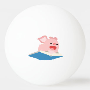 Het vliegboek en de Cartoon pingpongbal Pingpongballen