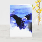 Het vliegen Kaal Eagle Kaart (Gele Bloem)