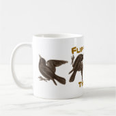 Het vliegen met de vogel koffiemok (Links)