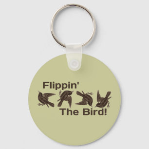 Het vliegen met de vogel sleutelhanger