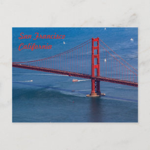 Het vliegen over de brug van San Francisco Golden Briefkaart