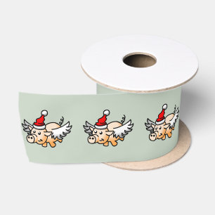 Het vliegende kerst varken lint