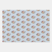 Het vliegende kerstvarken inpakpapier vel (Voorkant 3)