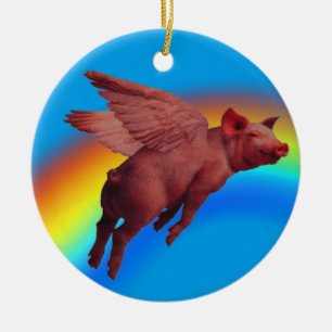 het vliegende ornament van de varkensboom