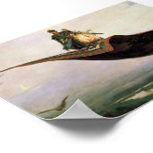 Het vliegende tapijt van Viktor Vasnetsov (1880) Poster (Hoek)